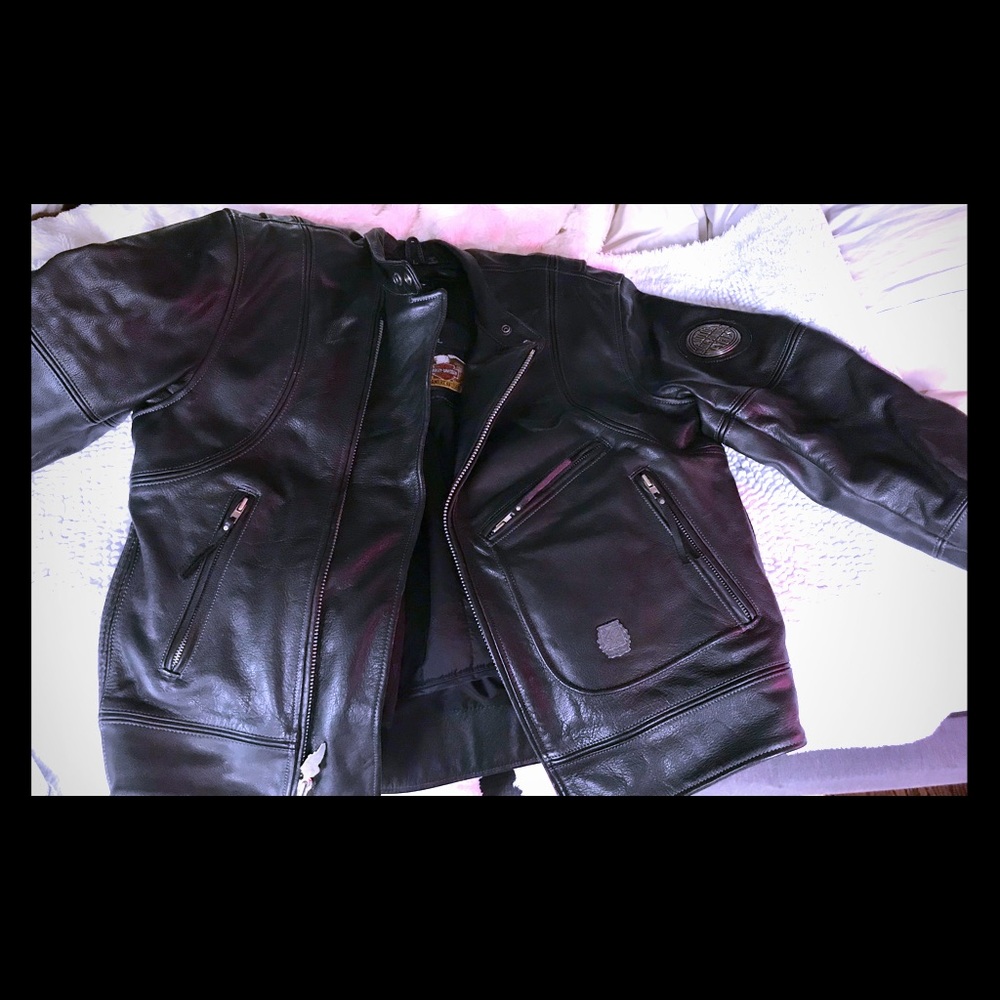 Men's Black Harley Davidson Motorcycle Jacket